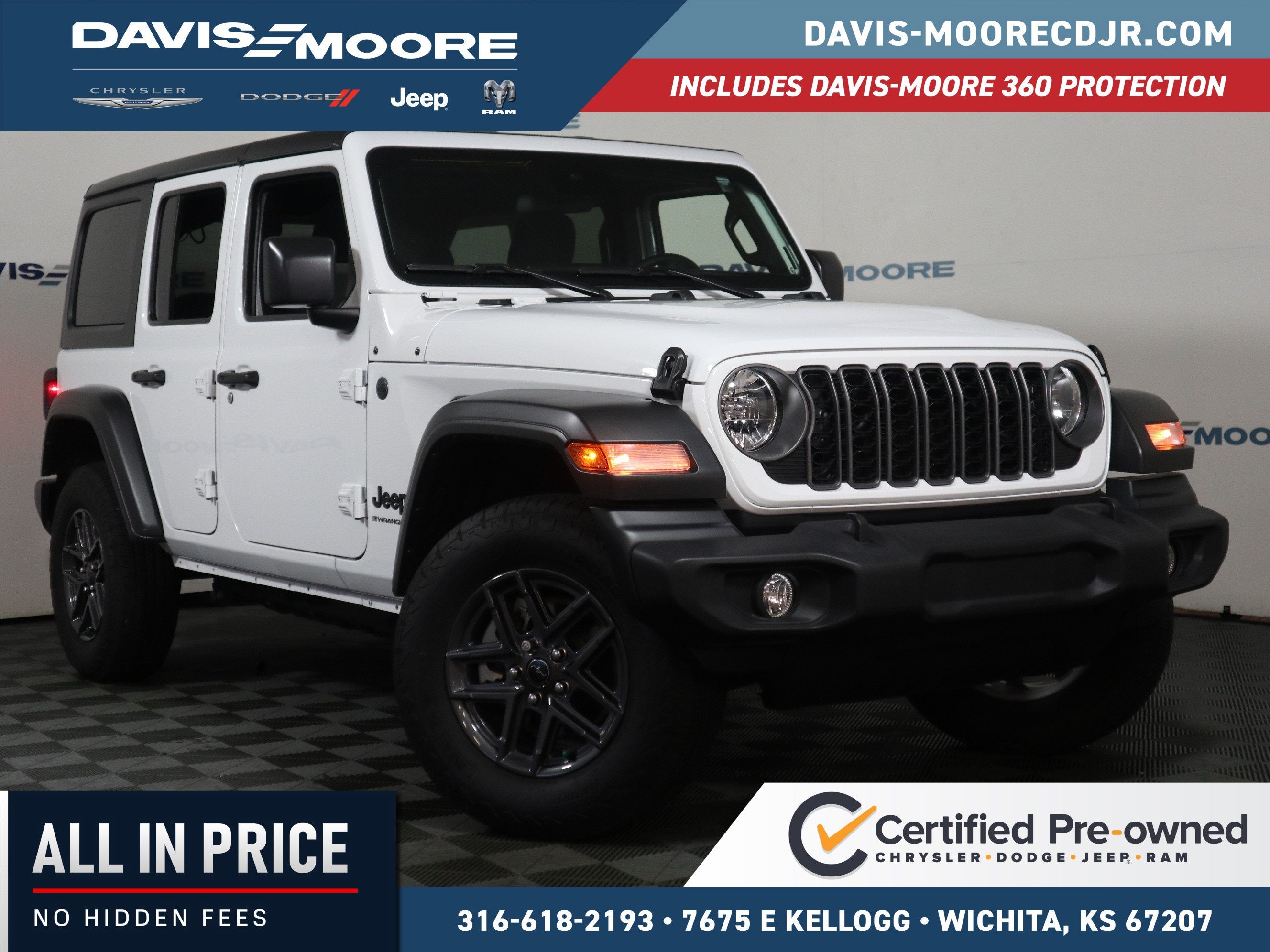 2025 Jeep Wrangler 4-Door Summit 4x4 in White — front three-quarter view