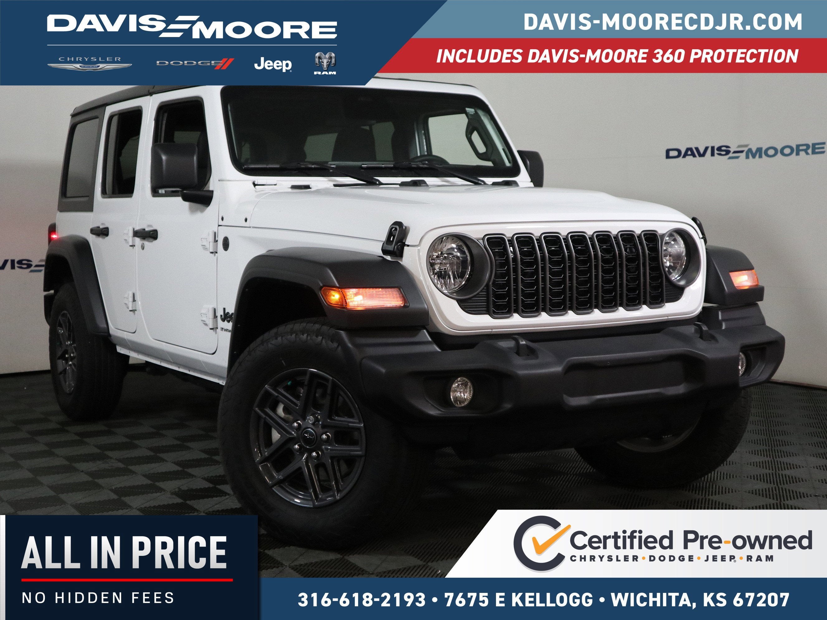 2025 Jeep Wrangler 4-Door Summit 4x4 in White — front three-quarter view