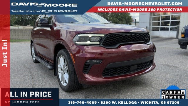2023 Dodge Durango GT Plus AWD in Red — front three-quarter view