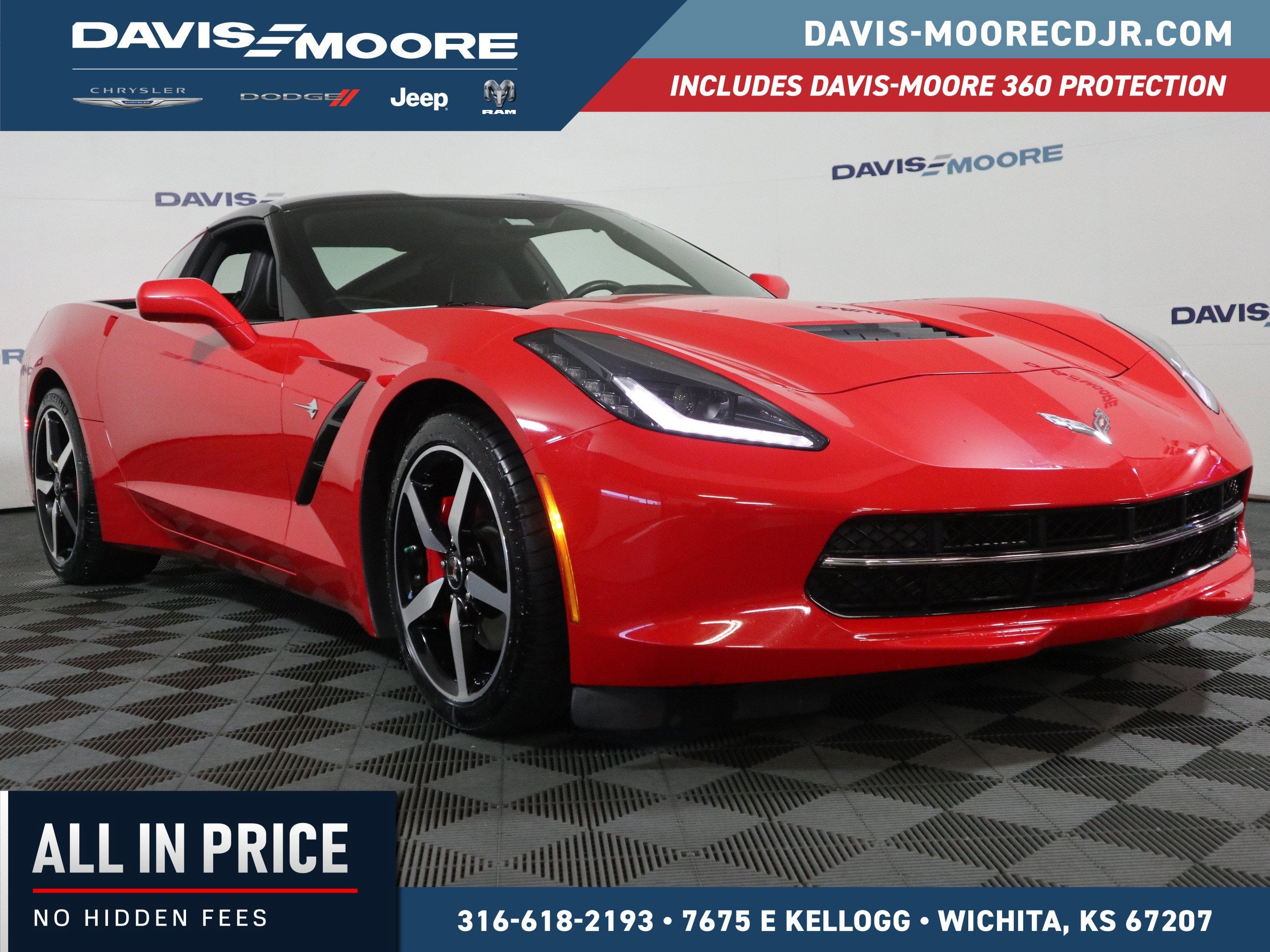 2015 Chevrolet Corvette Stingray 2LT in Torch Red — front three-quarter view