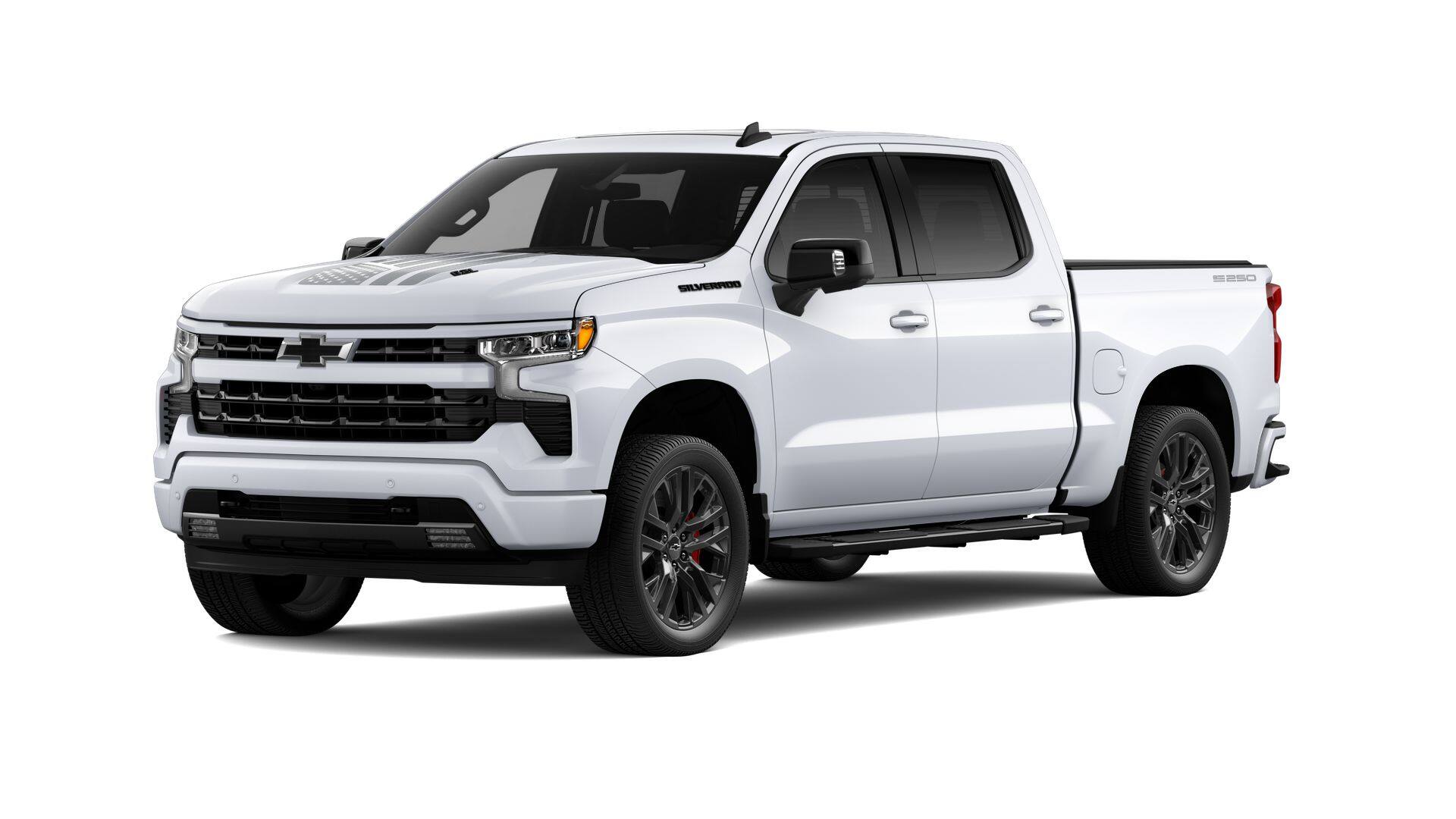 2026 Chevrolet Silverado 1500 RST in Summit White — front three-quarter view