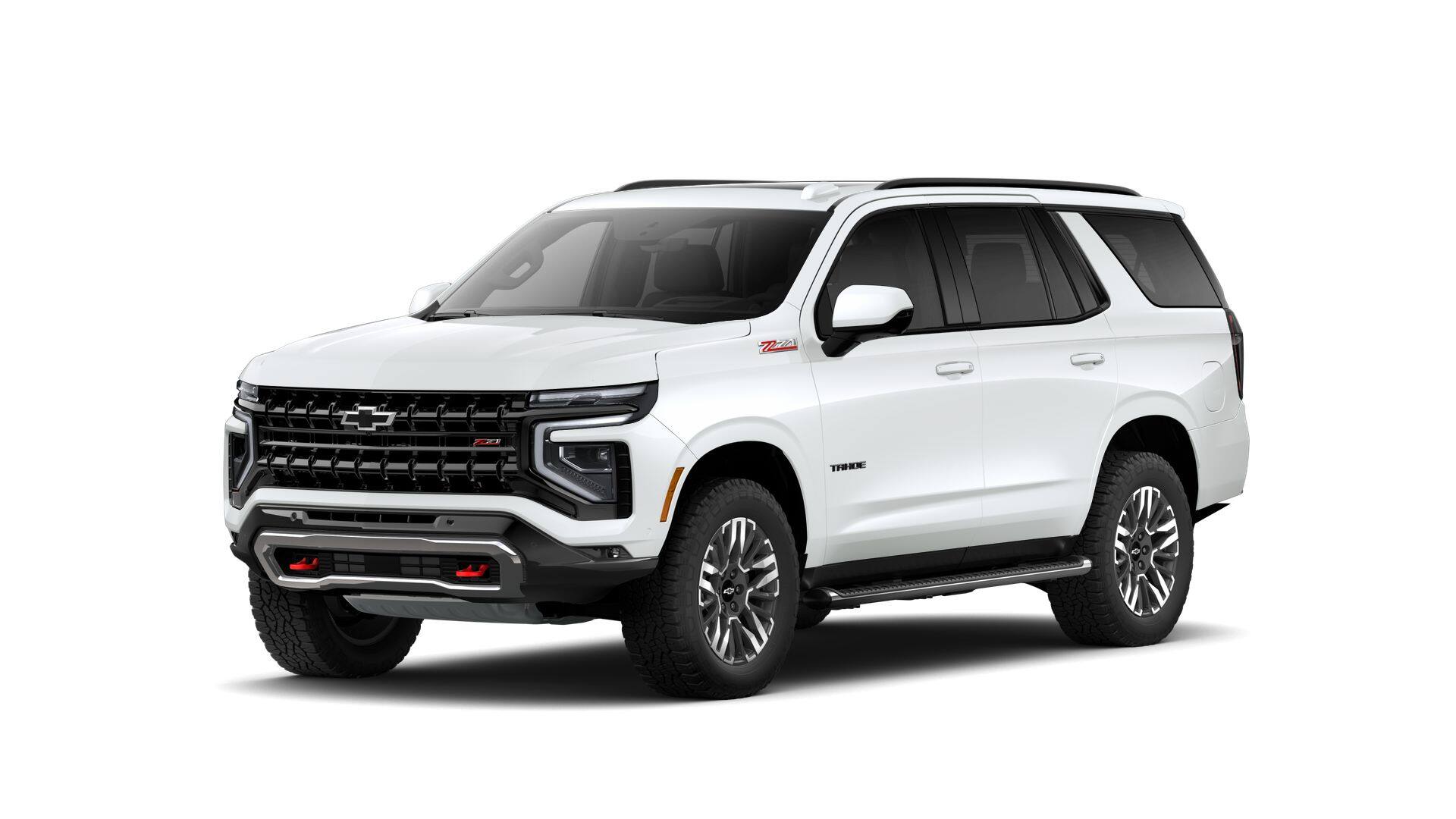 2026 Chevrolet Tahoe Z71 in Summit White — front three-quarter view