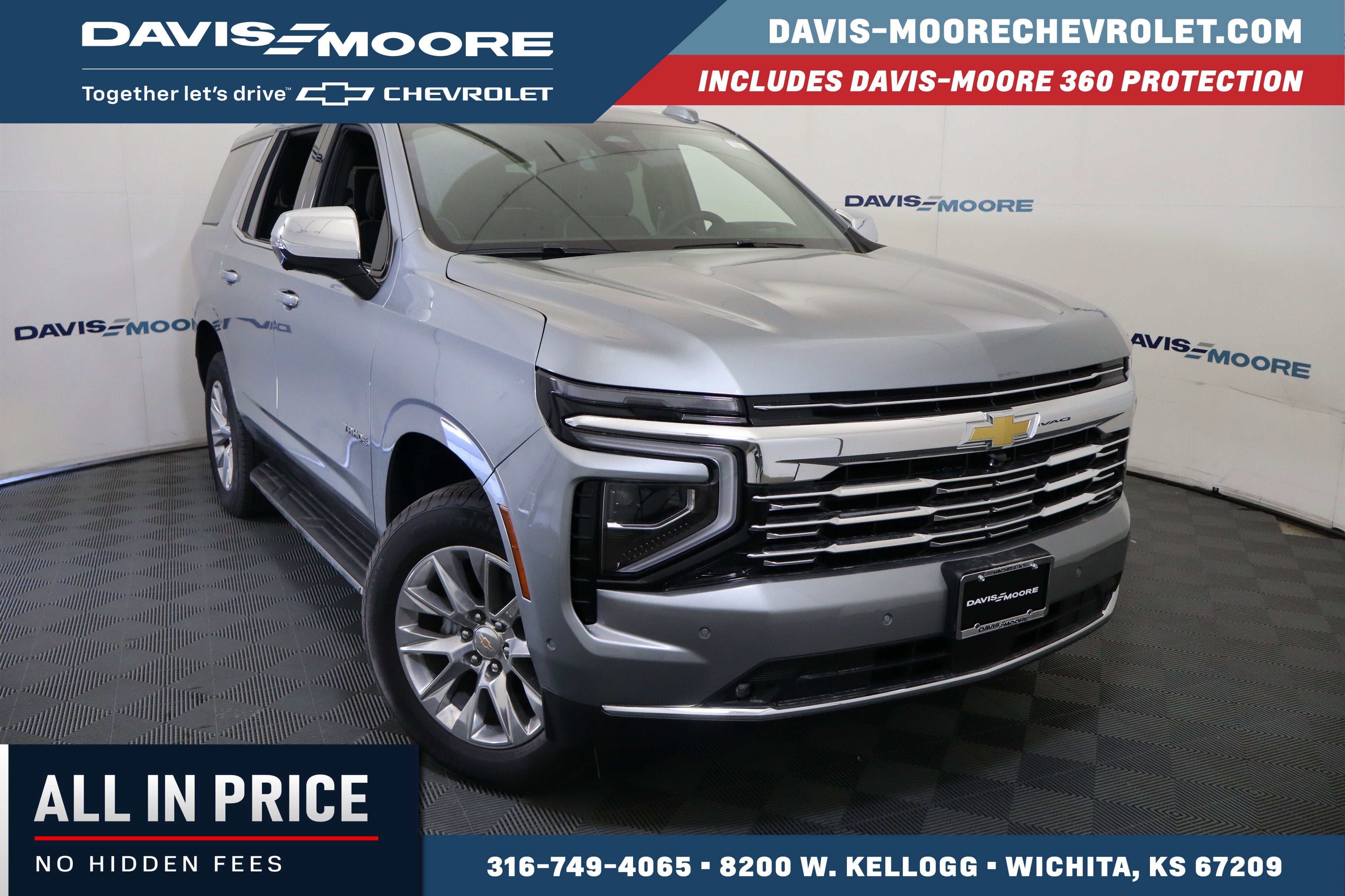2026 Chevrolet Tahoe Premier in Sterling Gray Metallic — front three-quarter view