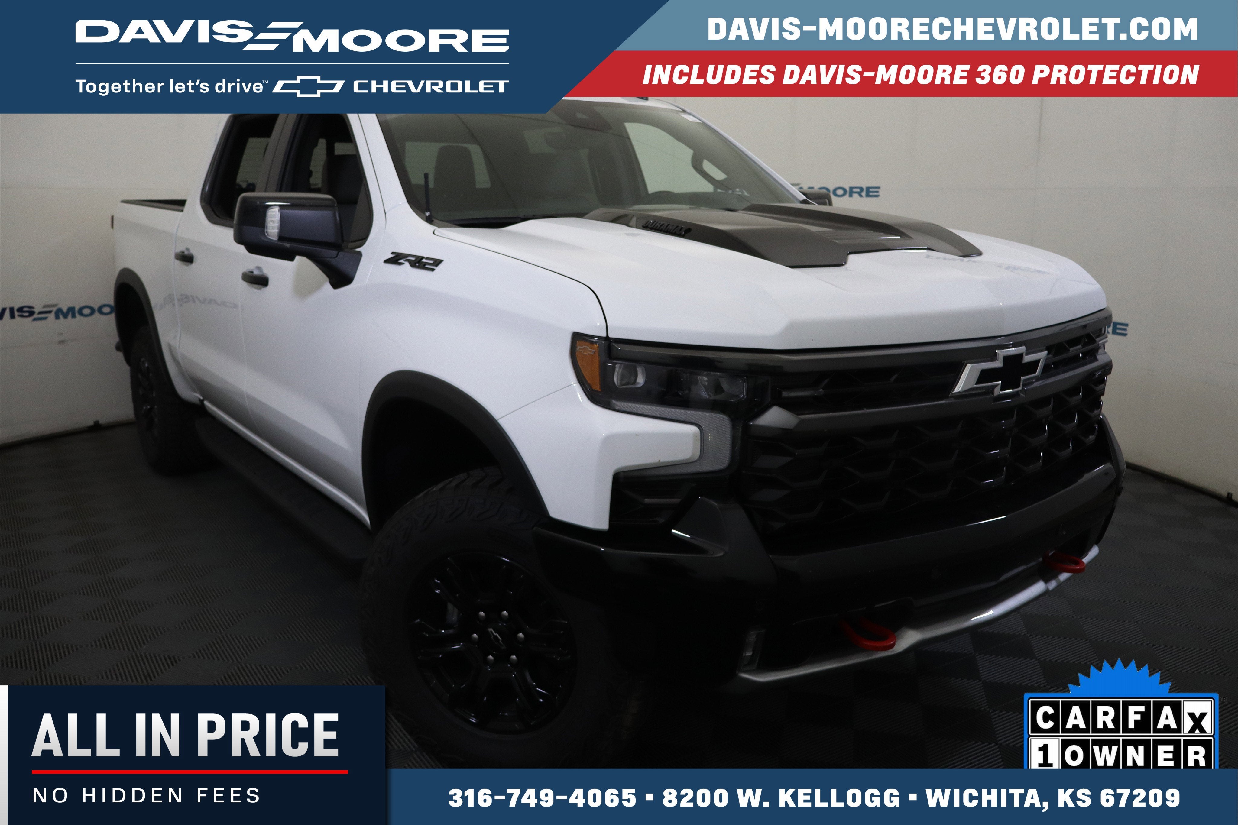 2026 Chevrolet Silverado 1500 ZR2 in Summit White — front three-quarter view