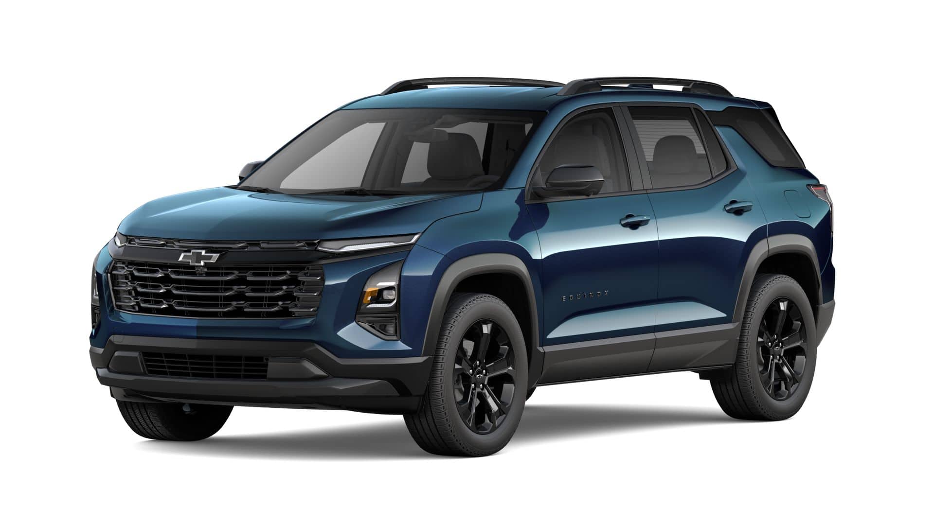 2027 Chevrolet Equinox LT in Lakeshore Blue Metallic — front three-quarter view