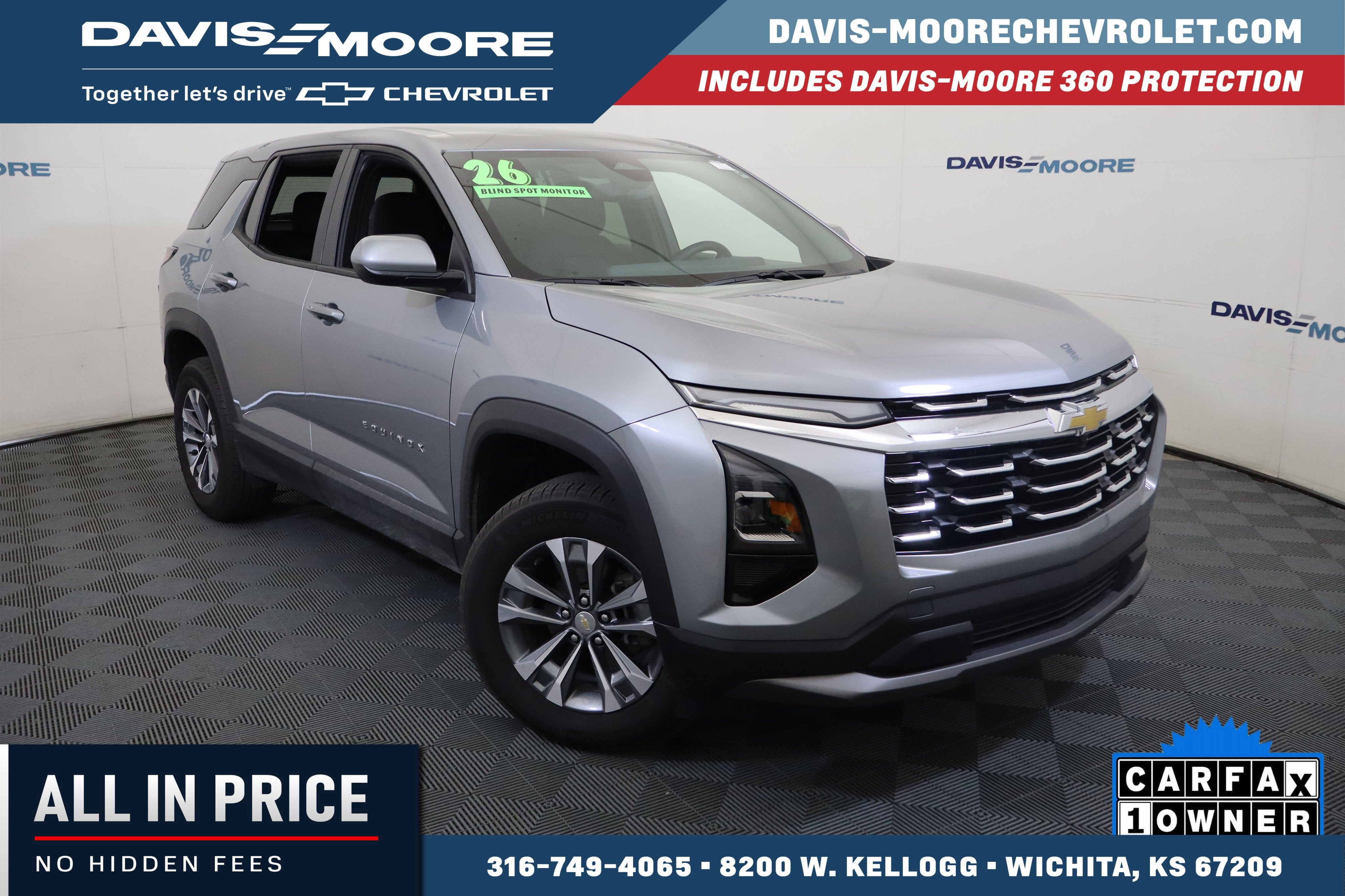 2026 Chevrolet Equinox LT in Sterling Gray Metallic — front three-quarter view