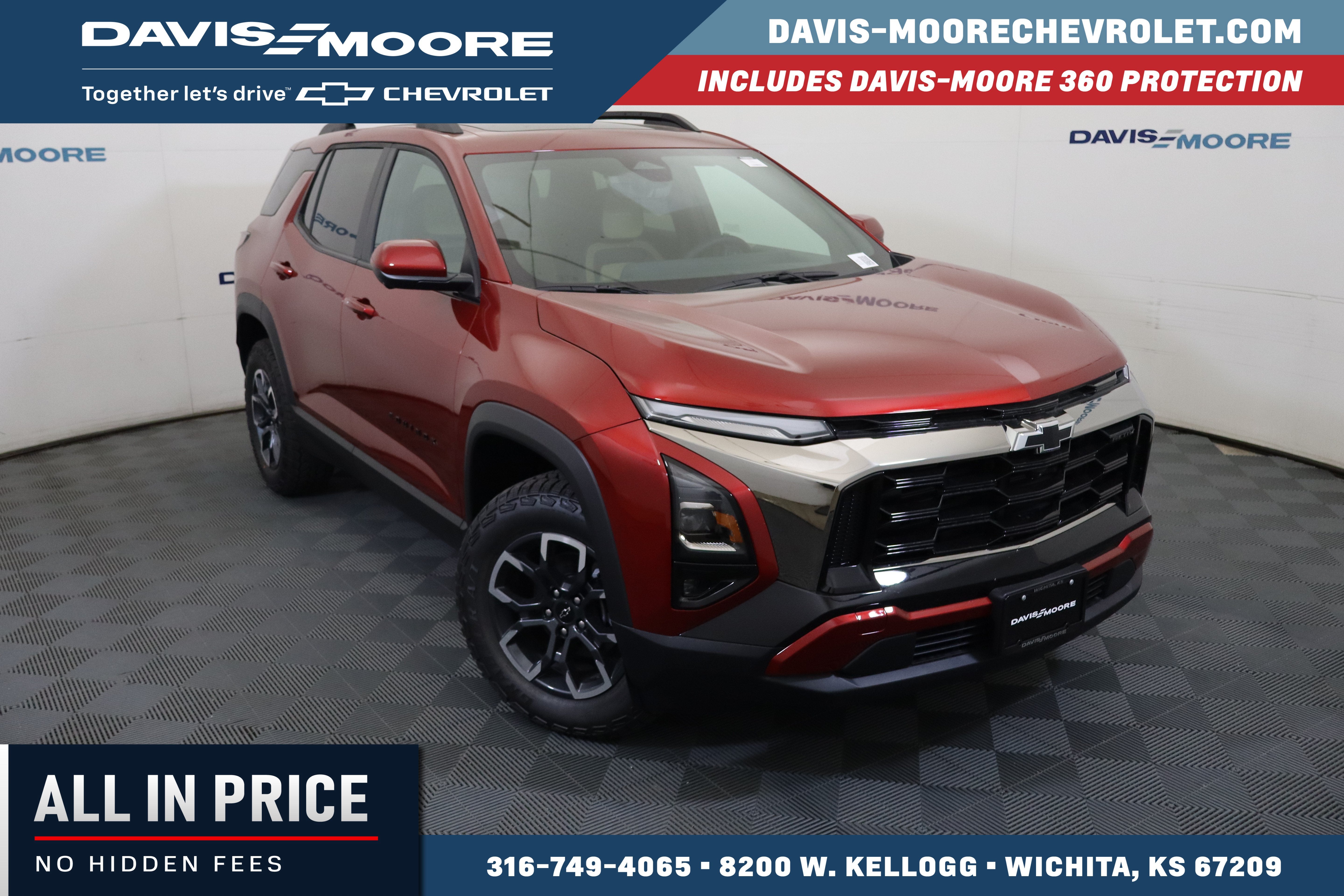 2026 Chevrolet Equinox ACTIV in Radiant Red Tintcoat — front three-quarter view