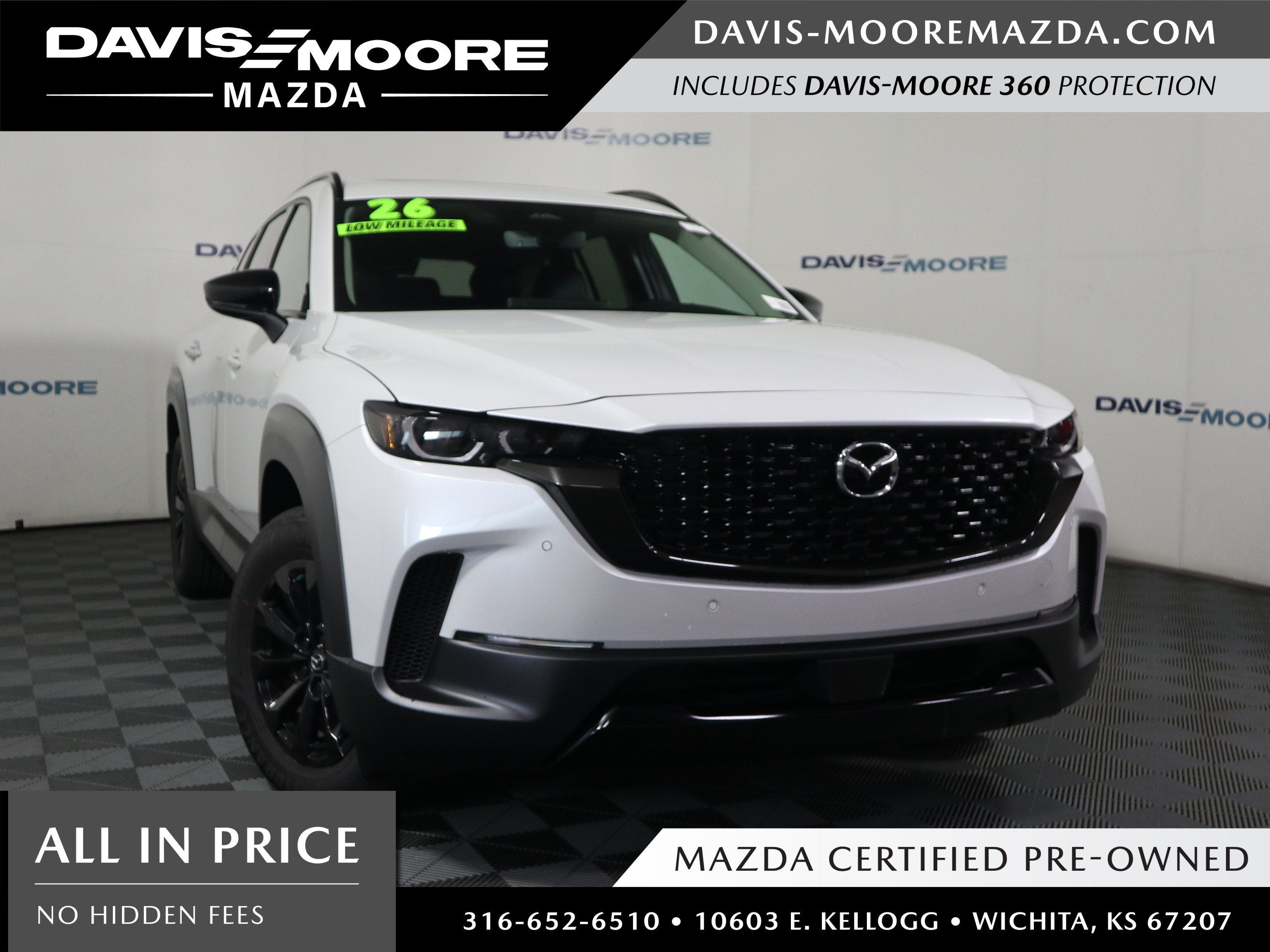 2026 Mazda Mazda CX-50 Hybrid Premium in White/Off-White — front three-quarter view