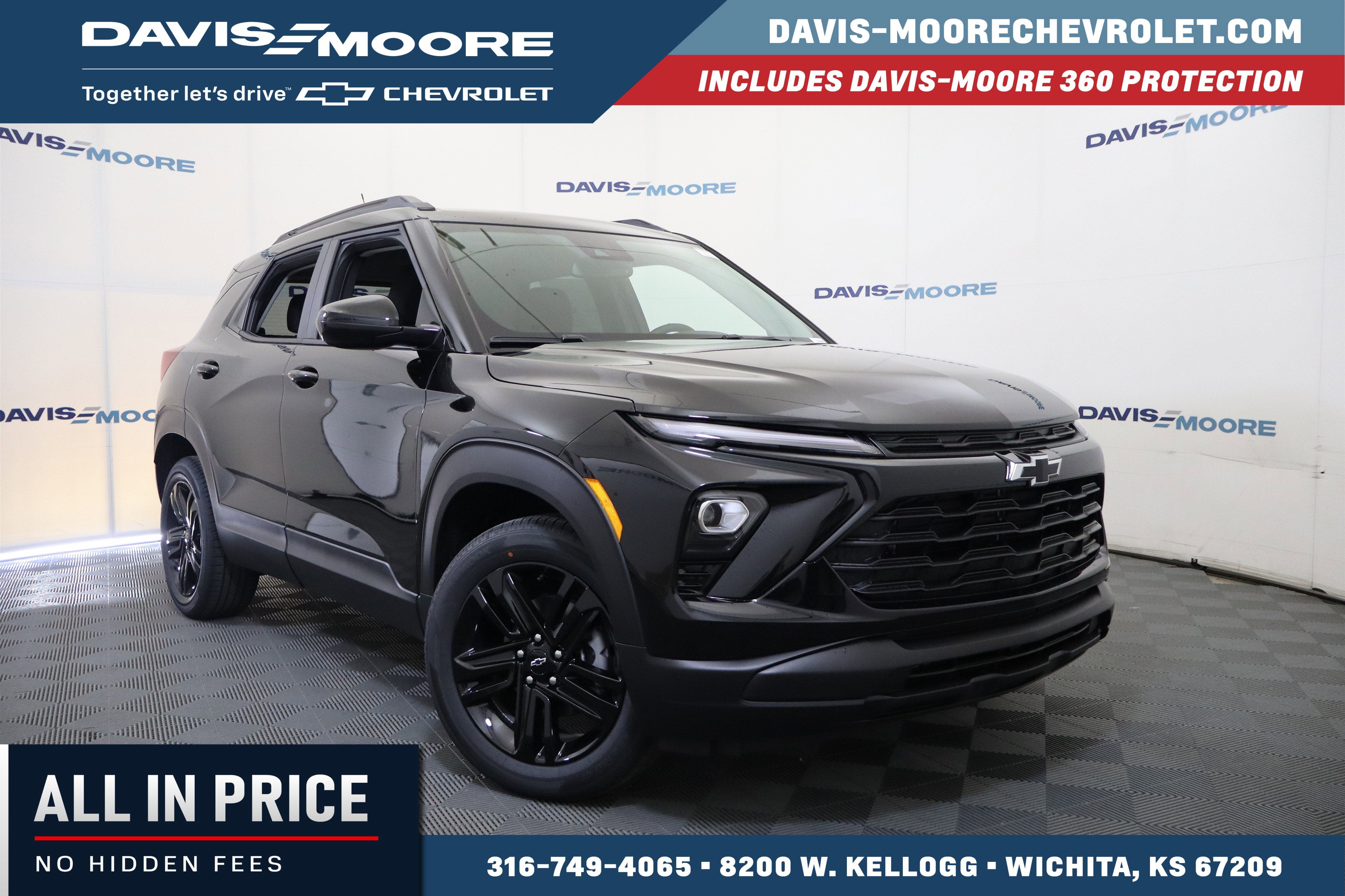 2026 Chevrolet Trailblazer LT in Mosaic Black Metallic — front three-quarter view